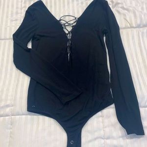 Black bodysuit from fashion nova